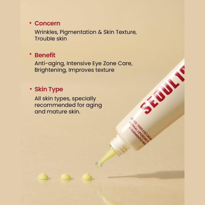 KSECRET SEOUL 1988 Eye Cream - Retinal Liposome 4% + Fermented Bean 5