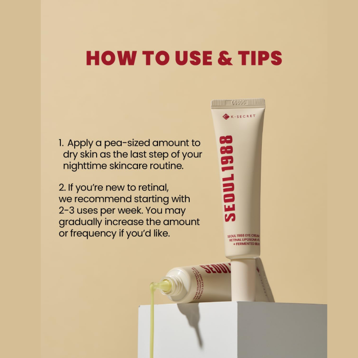 KSECRET SEOUL 1988 Eye Cream - Retinal Liposome 4% + Fermented Bean 6